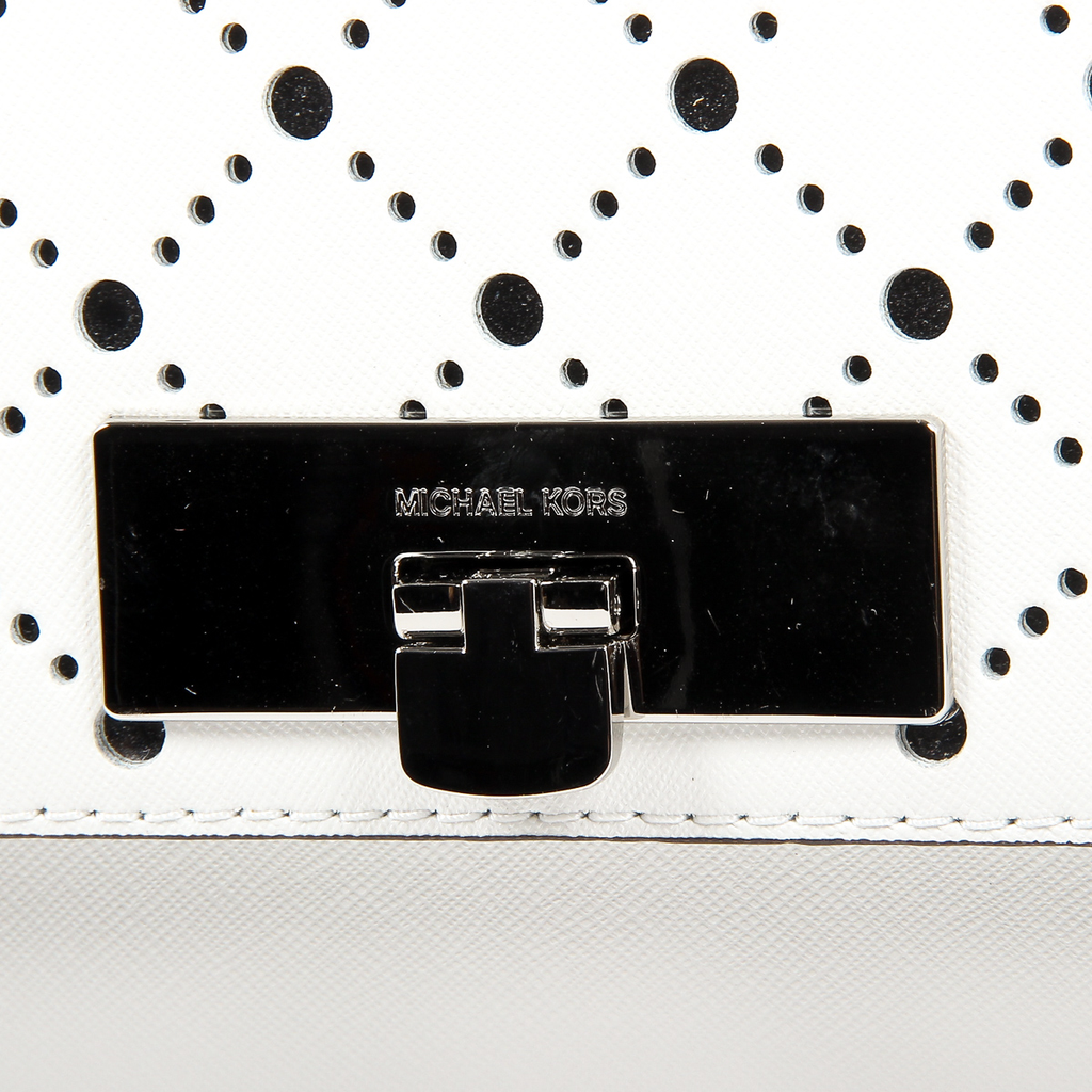Michael Kors Womens Handbag VIOLET 35S7SV1S2L OPTIC WHITE