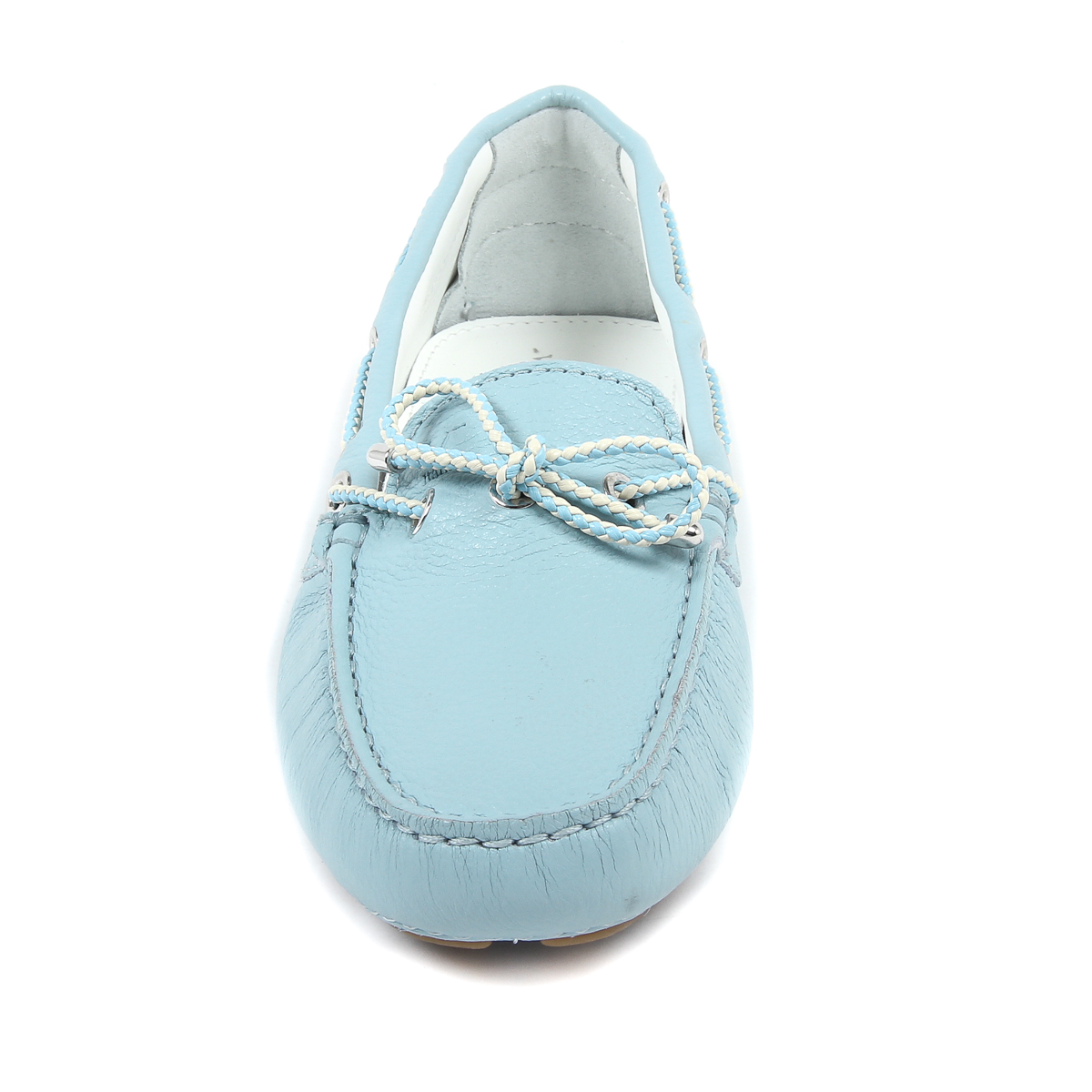 Mocasín V 1969 Italia para mujer azul claro EMILIA