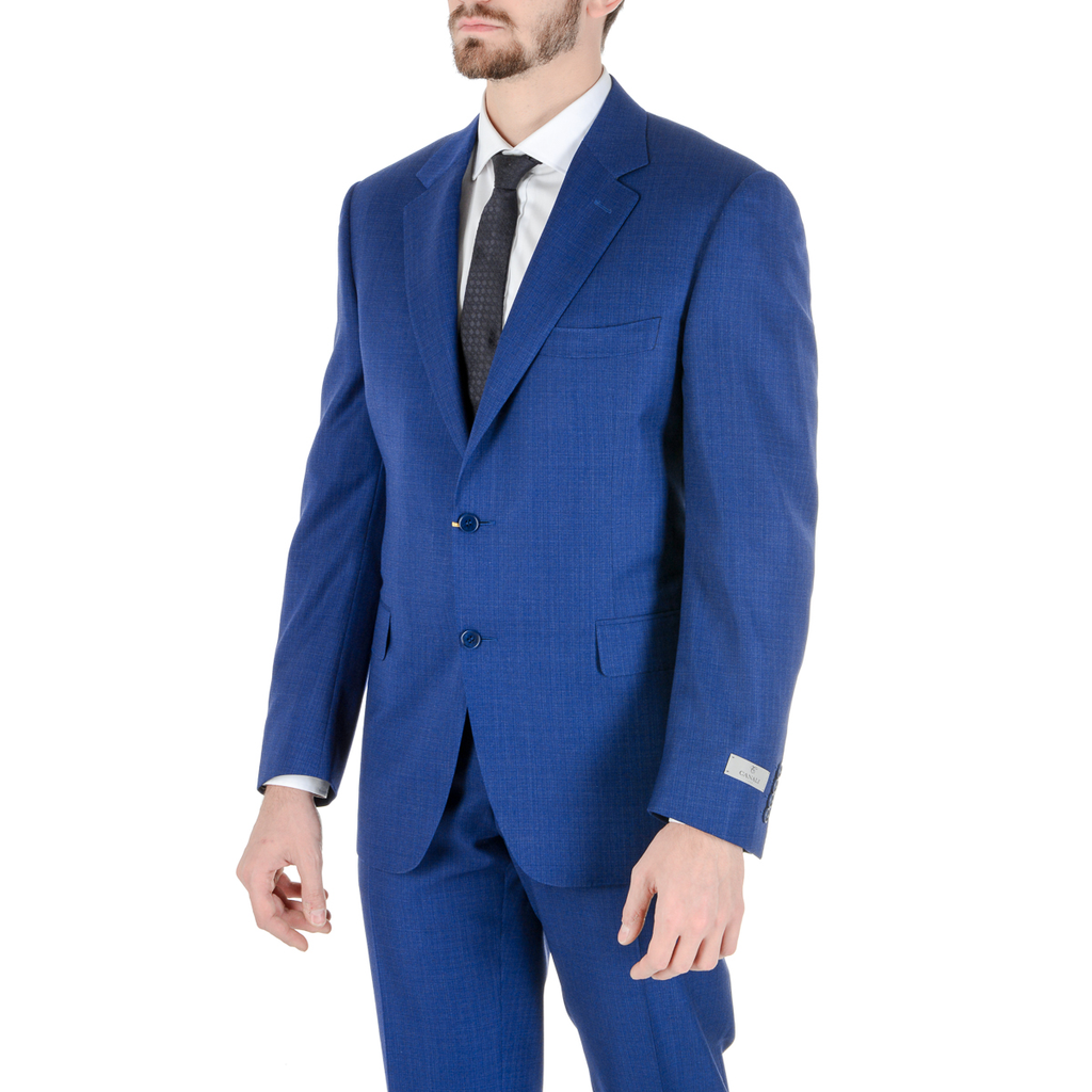 Canali Mens Suit Long Sleeves Blue
