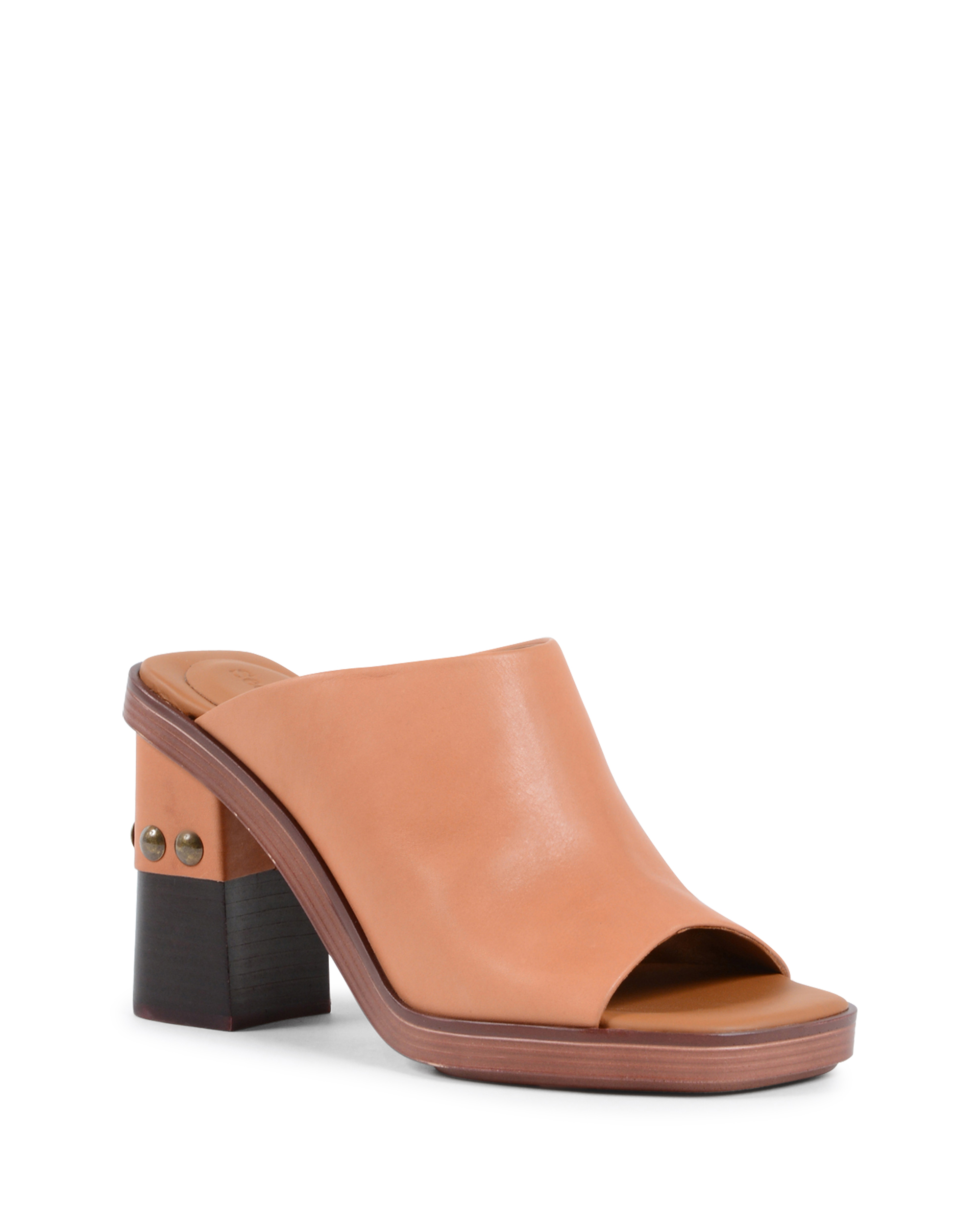 ChloÃ¨ Womens Mule Sandal Tan SB32041A SIERRA