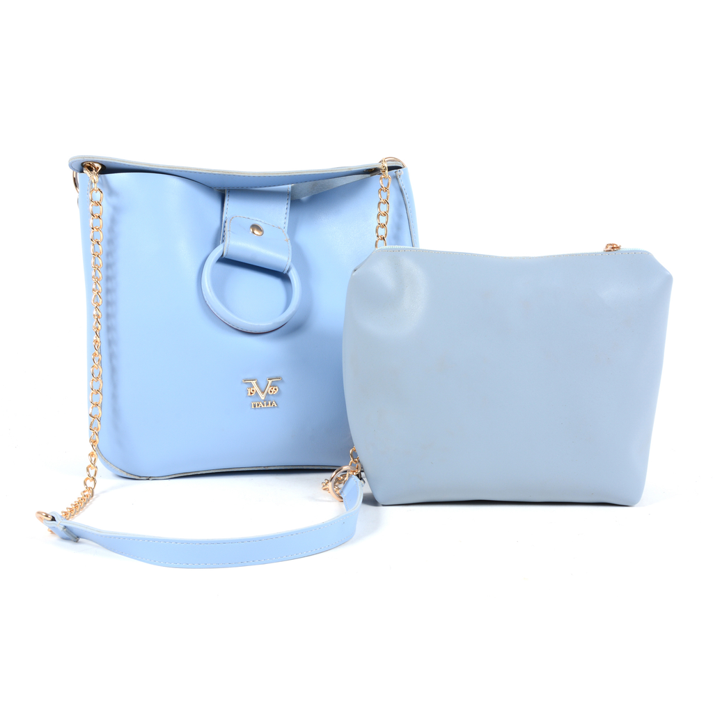 V 1969 Italia Womens Handbag Light Blue TRIPOLI