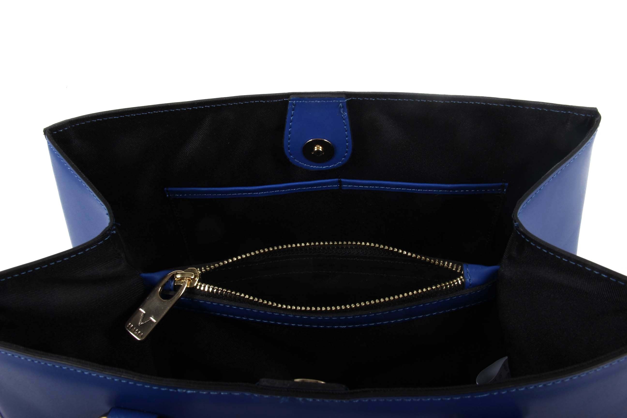 Bolso de mano para mujer V 1969 Italia G550-52 RUGA COBALTO