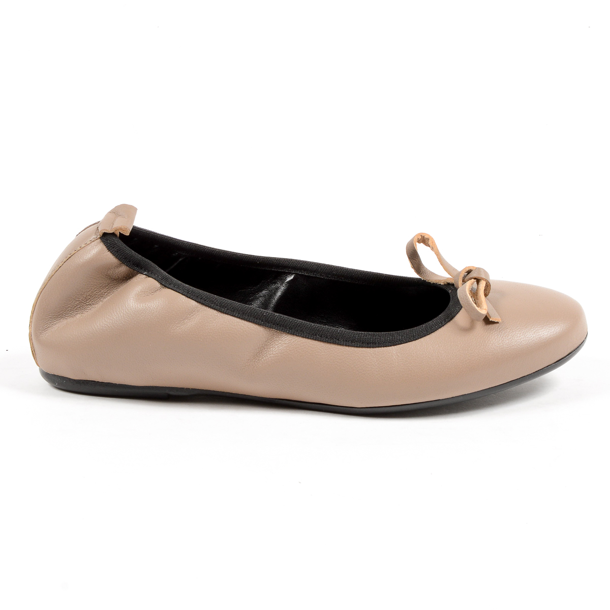 Andrew Charles Womens Soft Ballerina Taupe GWEN