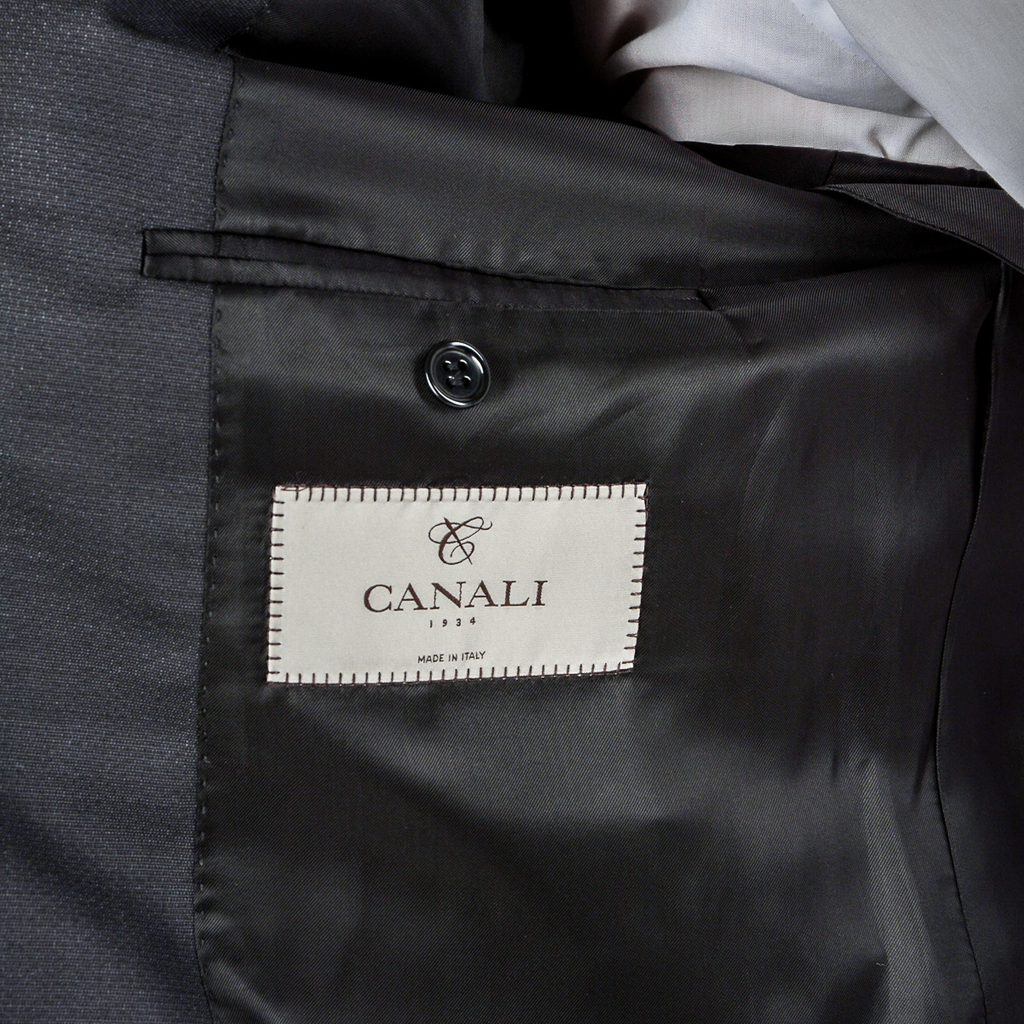 Canali Mens Suit Long Sleeves Black