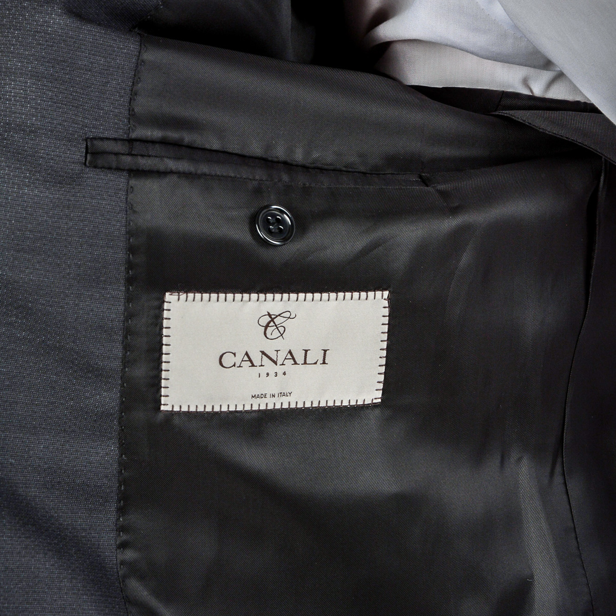 Canali Mens Suit Long Sleeves Black