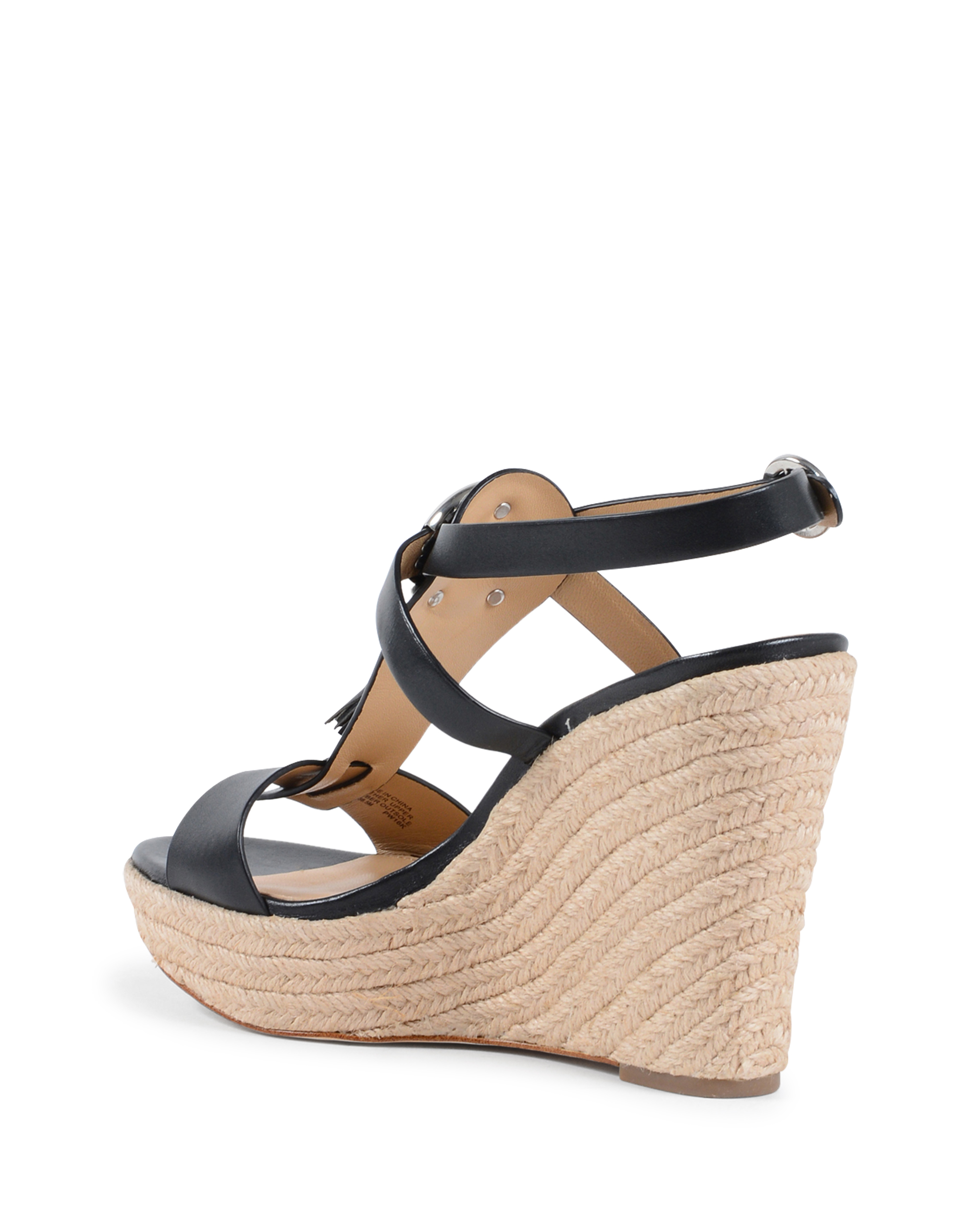 Sandalias de cuña para mujer Michael Kors negras DARIEN