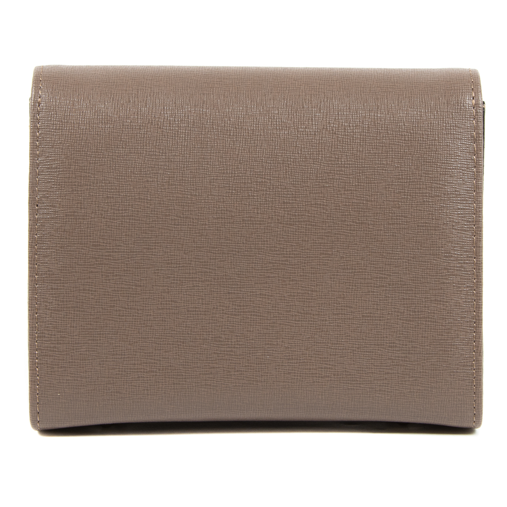 Bolso de mano para mujer V 1969 Italia color topo GENNY