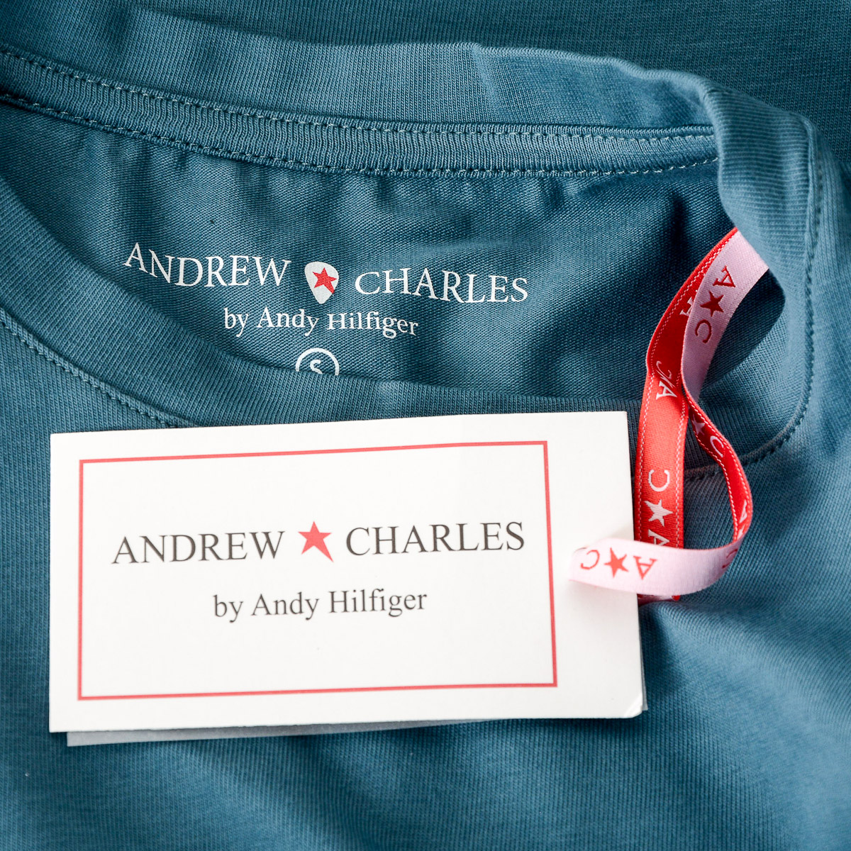 Camiseta Andrew Charles para mujer, manga corta, cuello redondo, verde TARANA