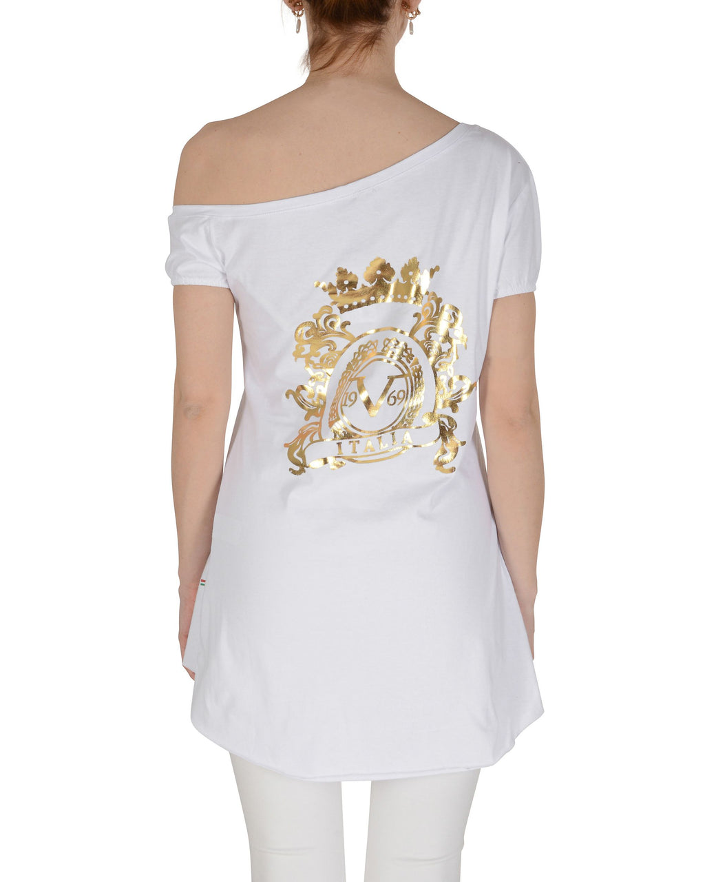 19V69 Italia Blusa de mujer blanca LAC WHITE
