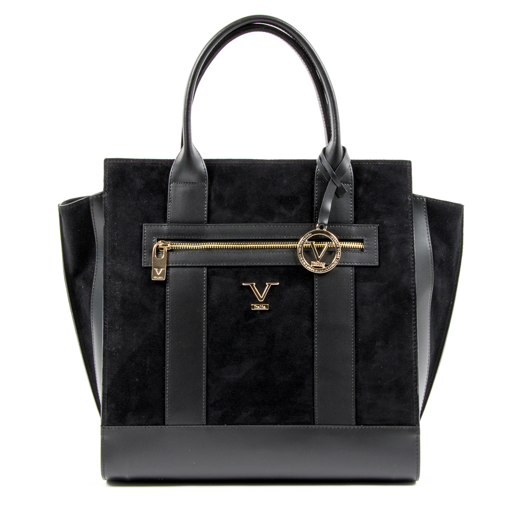 V 1969 Italia Womens Handbag Black CANVAS