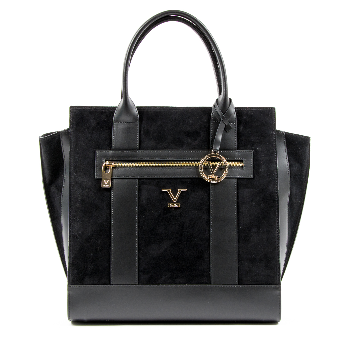 V 1969 Italia Womens Handbag Black CANVAS