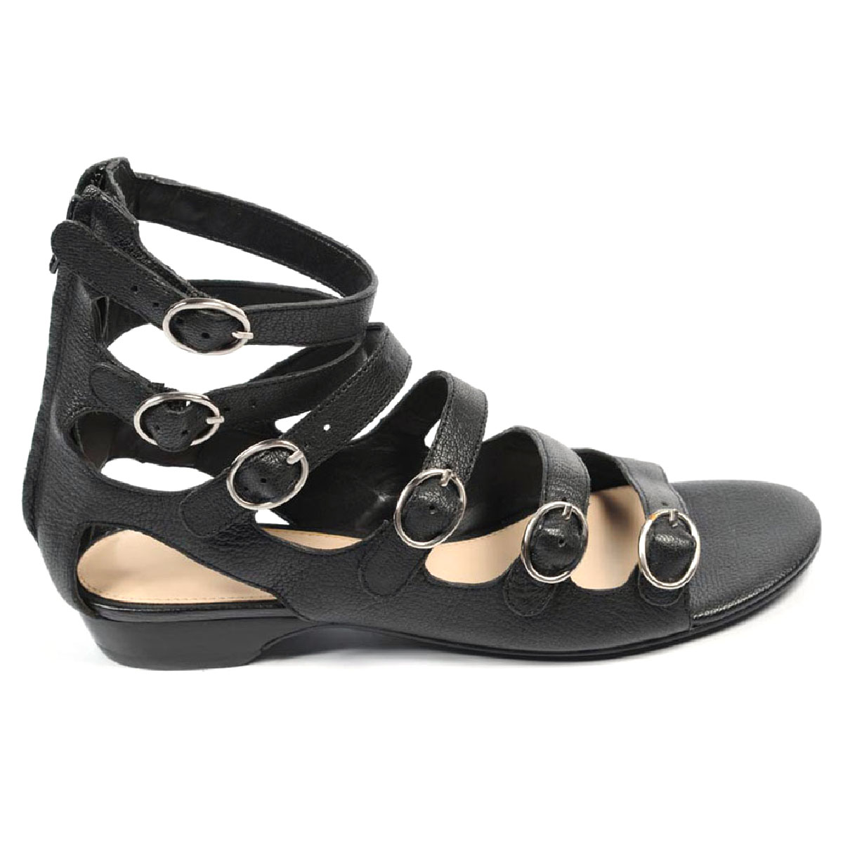 Sandalias de gladiador para mujer Nine West NWUSMAN NEGRO