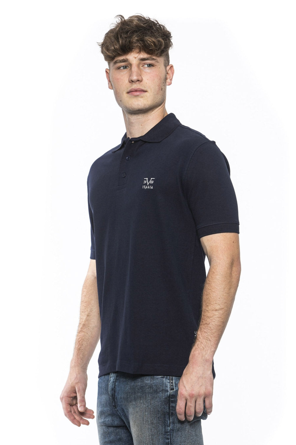 19V69 Italia Polo Hombre Azul RICAMO NAVY BLUE