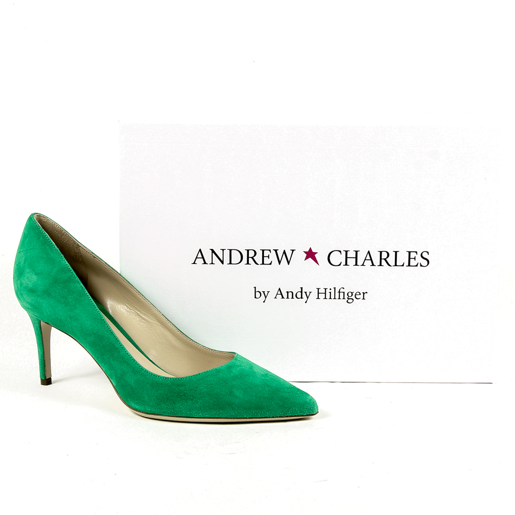 Andrew Charles Womens Pump Green CLEO