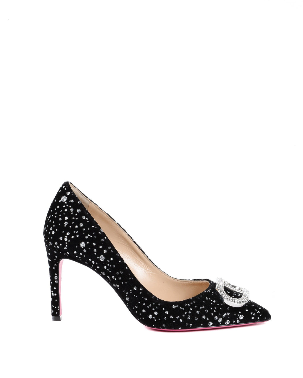 Zapatos de salón Guggenheim de terciopelo negro para fiesta de oficina
