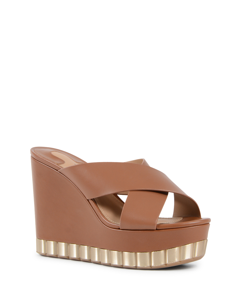 Sandalia de cuña para mujer Salvatore Ferragamo en color tostado NICOSIA