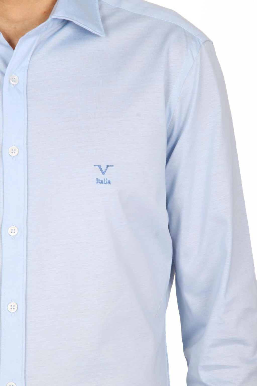 V 1969 Italia camisa de manga larga para hombre Paris Jersey Azzurro