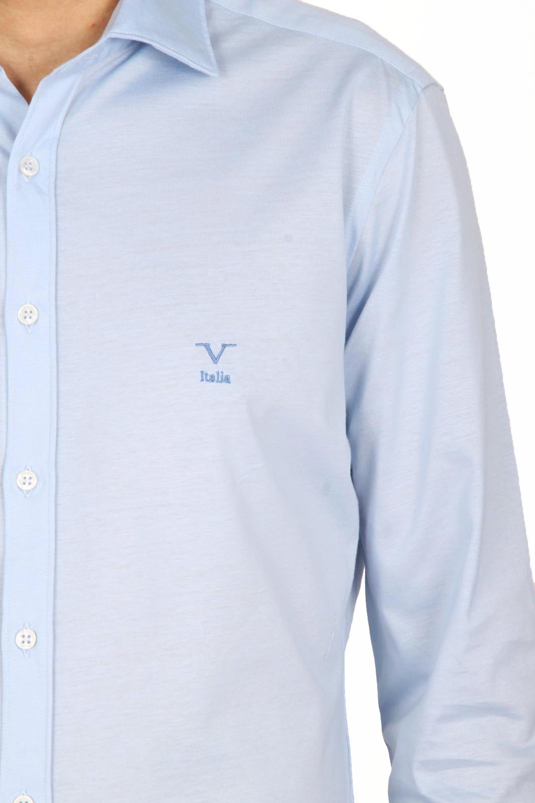 V 1969 Italia camisa de manga larga para hombre Paris Jersey Azzurro