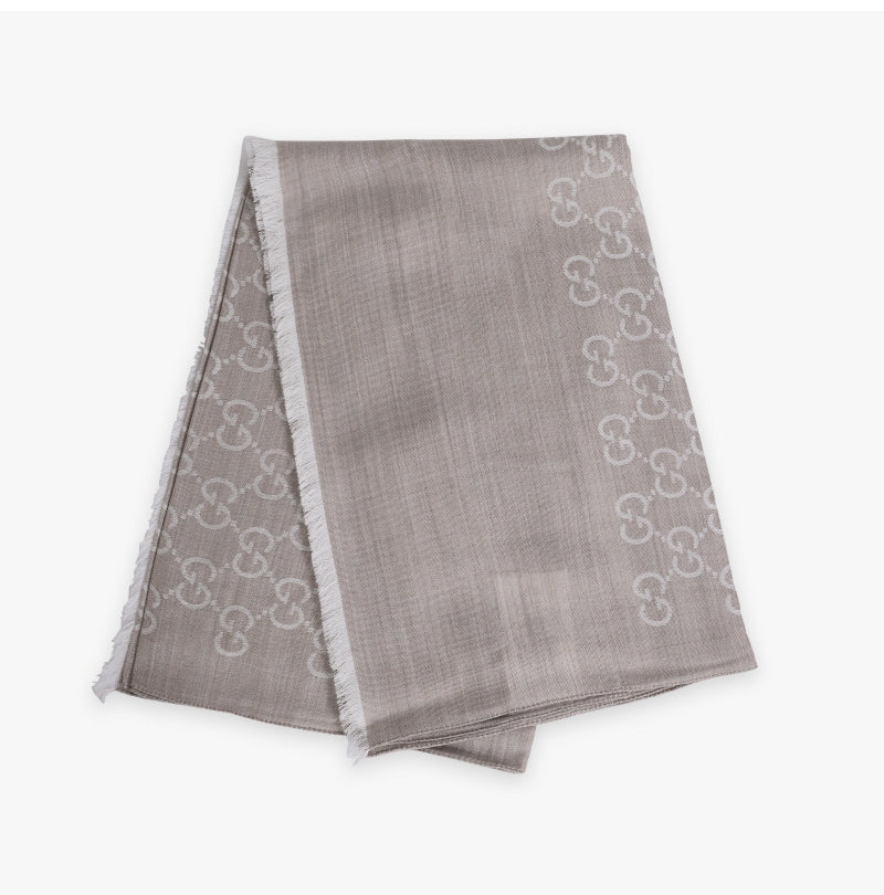Bufanda Gucci para hombre 70x200 beige
