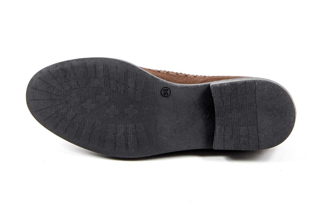 V 1969 Italia Zapato Brogue para Mujer B1670 TERCIOPELO + PIETRA T. MORO