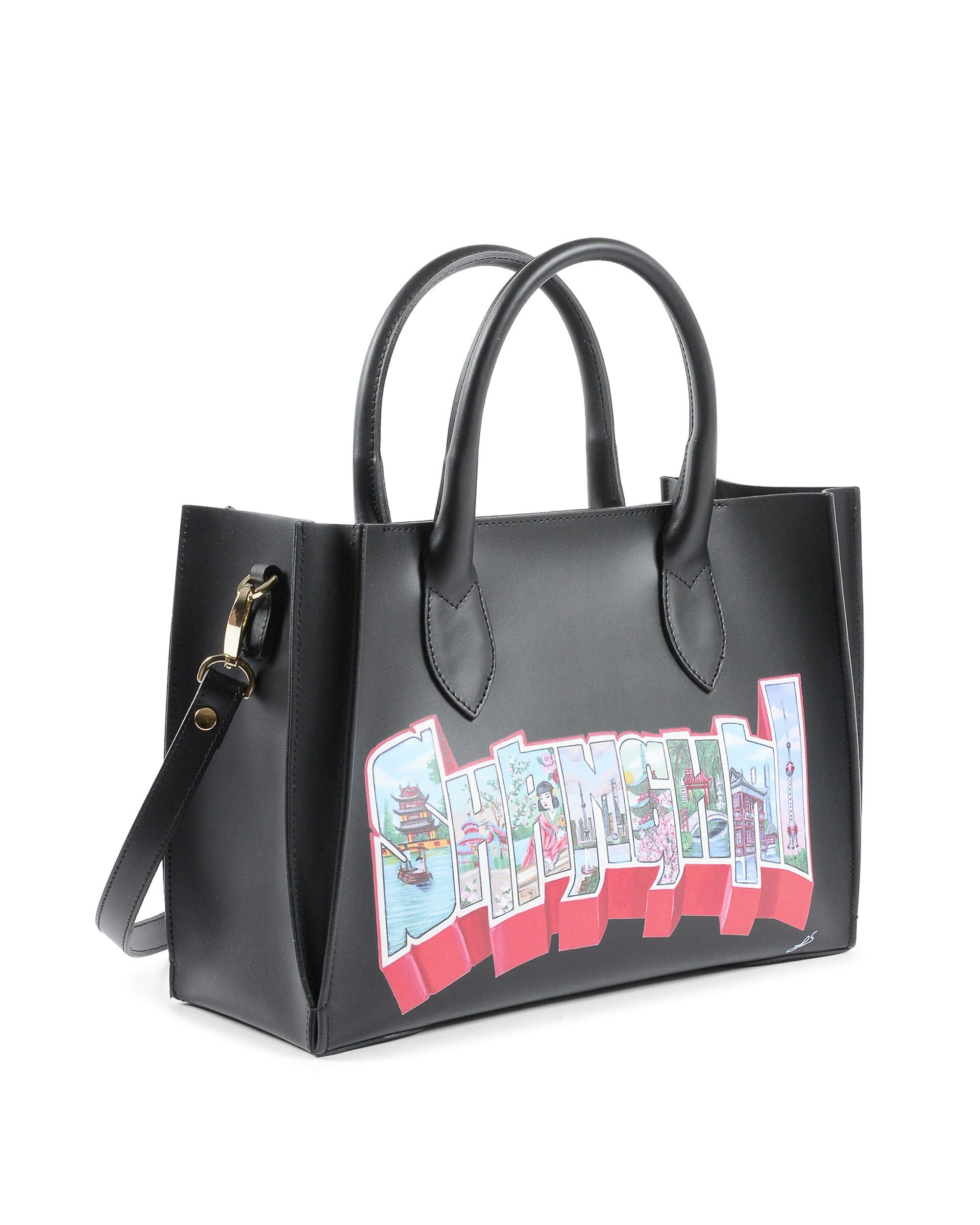 Bolso Shanghai mediano negro