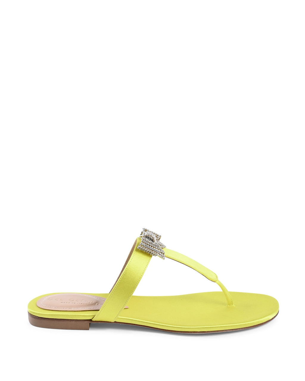 Sandalia de satén Nina - Amarillo