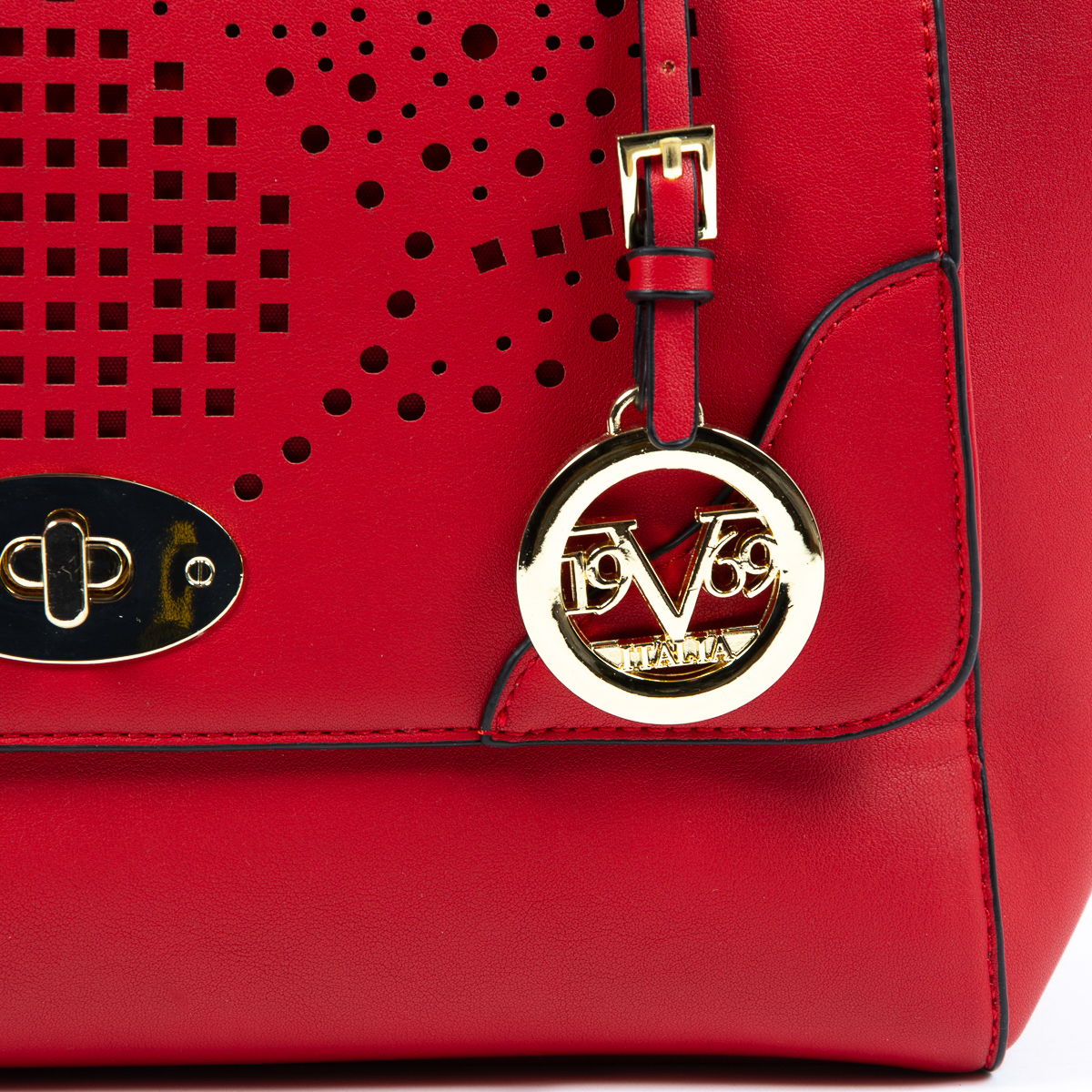 Bolso de mano para mujer V 1969 Italia rojo BEATRICE