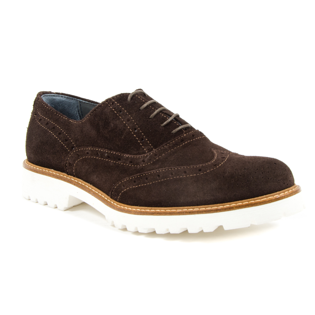 Andrew Charles - Zapatos brogue para hombre, color marrón oscuro, LUIS