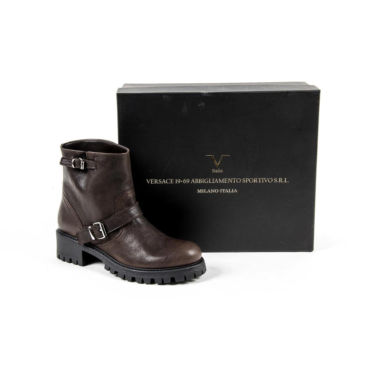 Bota corta para mujer V 1969 Italia B1441 VITELLO T. MORO
