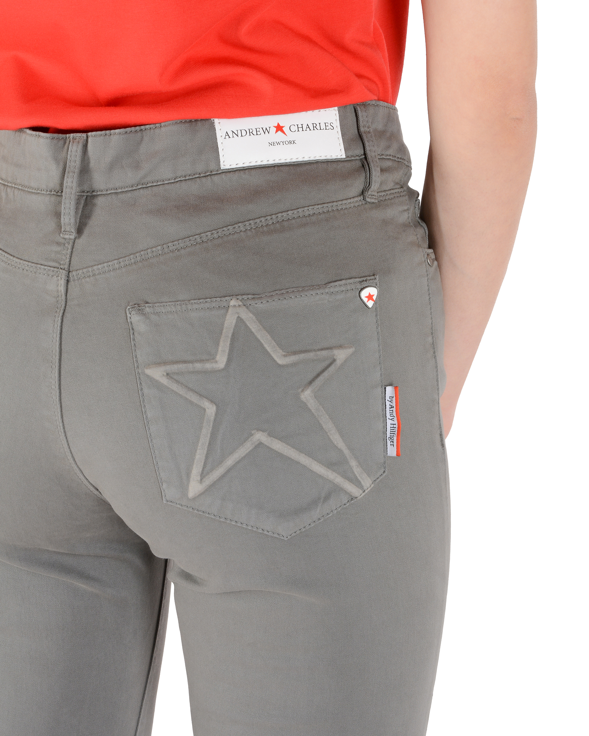 Andrew Charles Womens Trousers Slim Fit CLAIRE GREY