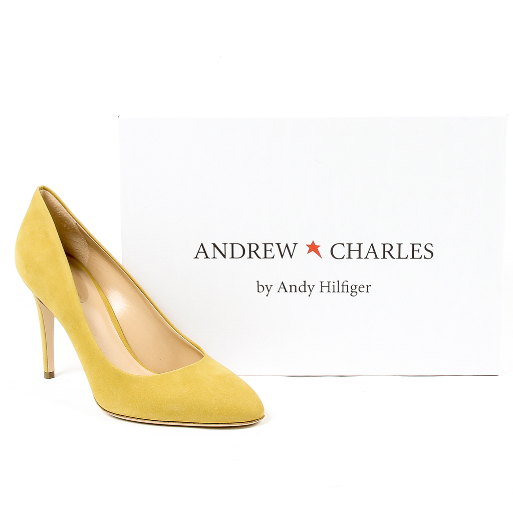 Andrew Charles Womens Pump Yellow INES