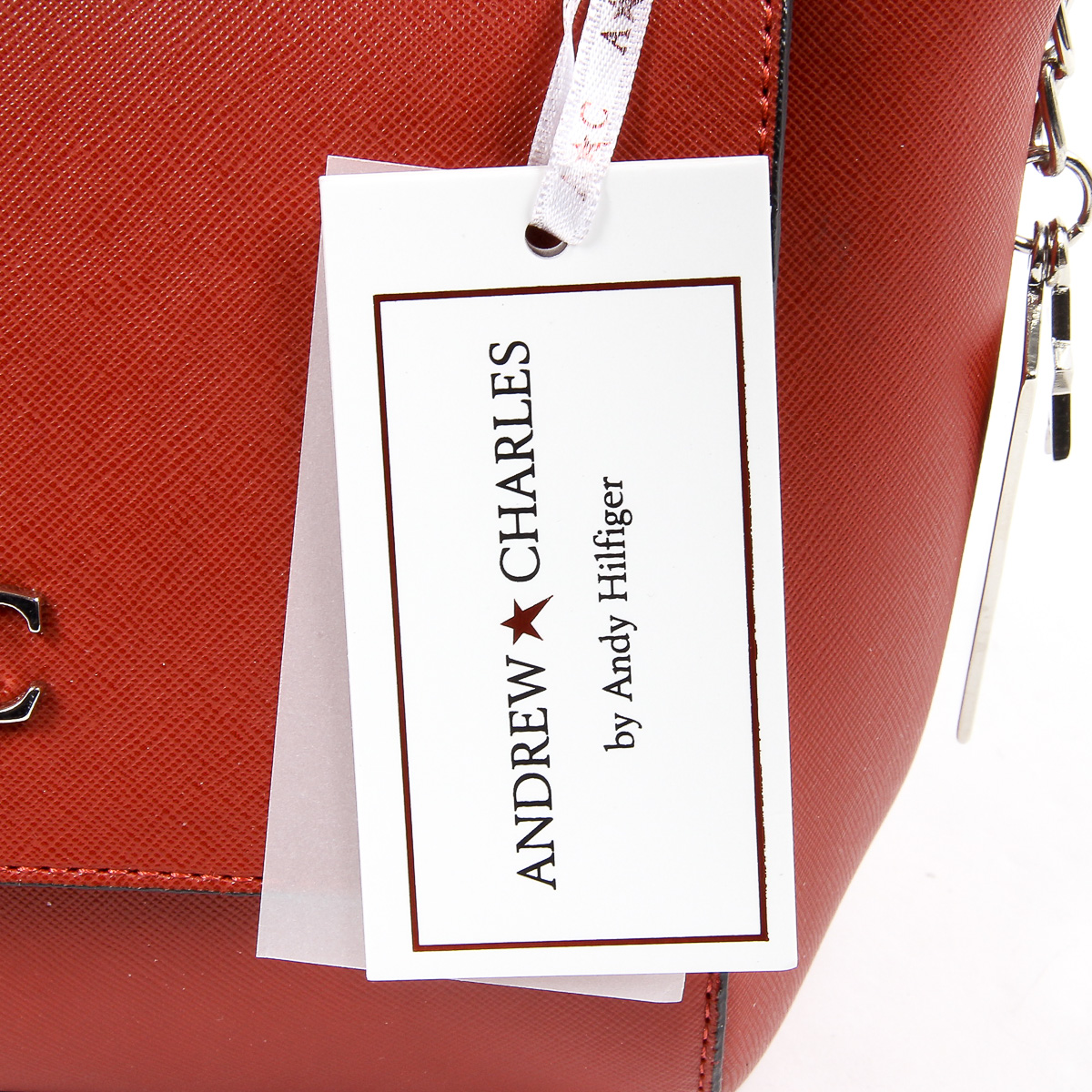 Andrew Charles Womens Handbag Red VERA