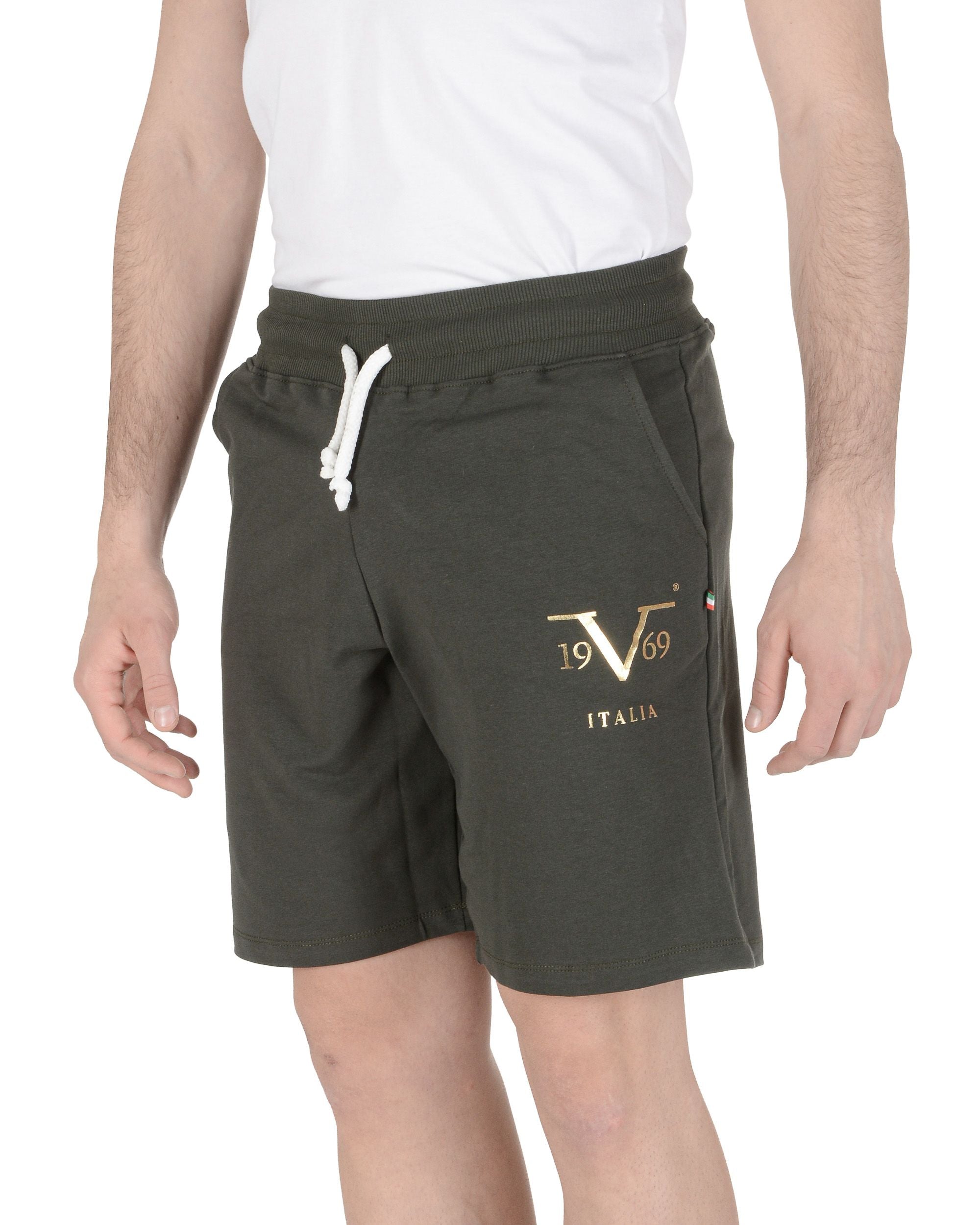 19V69 Italia Pantalones cortos para hombre Verde oscuro BOB VERDE OSCURO