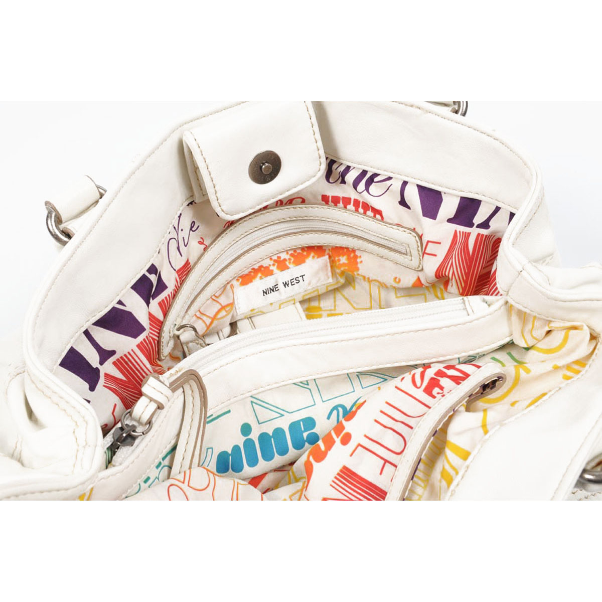 Bolso de mano para mujer Nine West 150416 BLANCO BLANCO