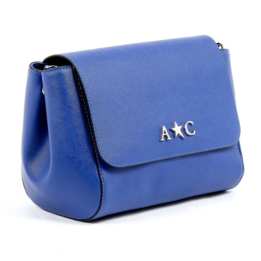 Andrew Charles Womens Handbag Blue VERA