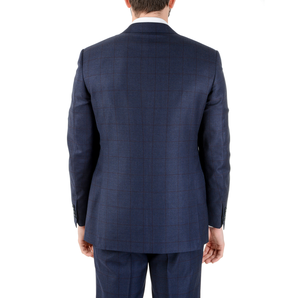 Canali Mens Suit Long Sleeves Dark Blue