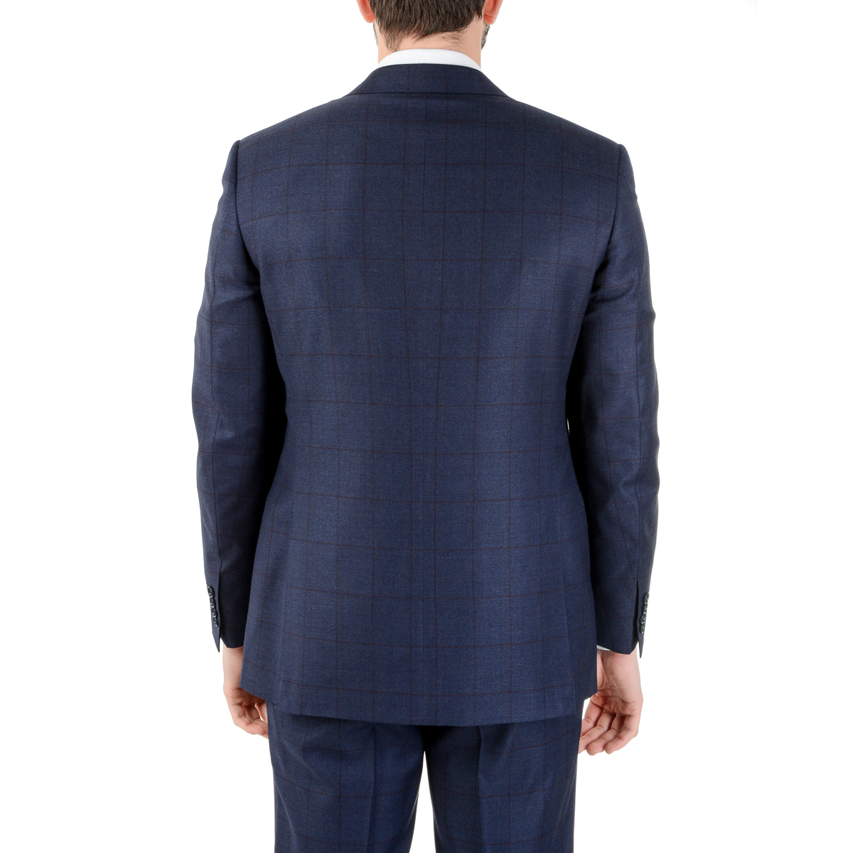 Canali Mens Suit Long Sleeves Dark Blue