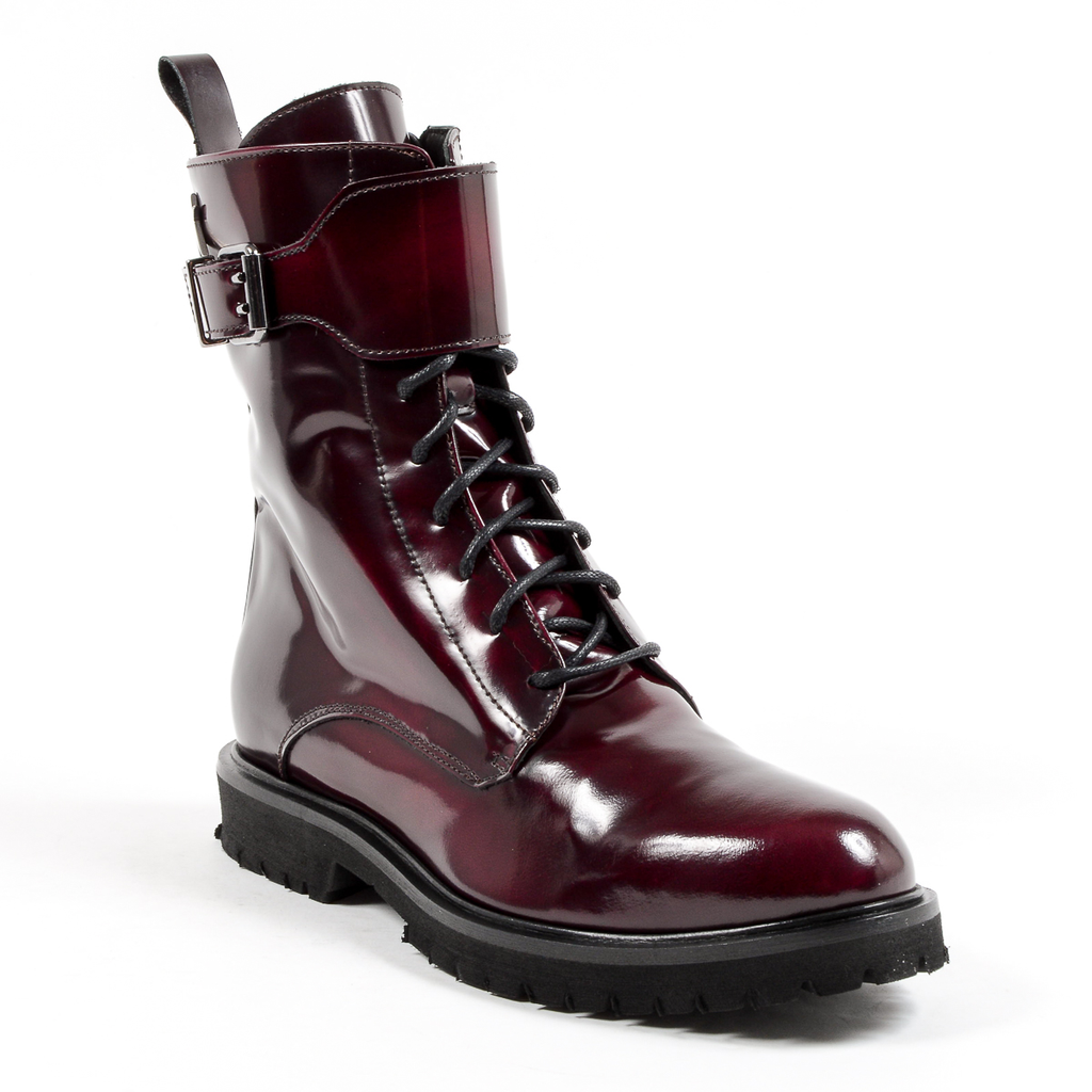 Andrew Charles Womens Short Boot Bordeaux ASHLEE