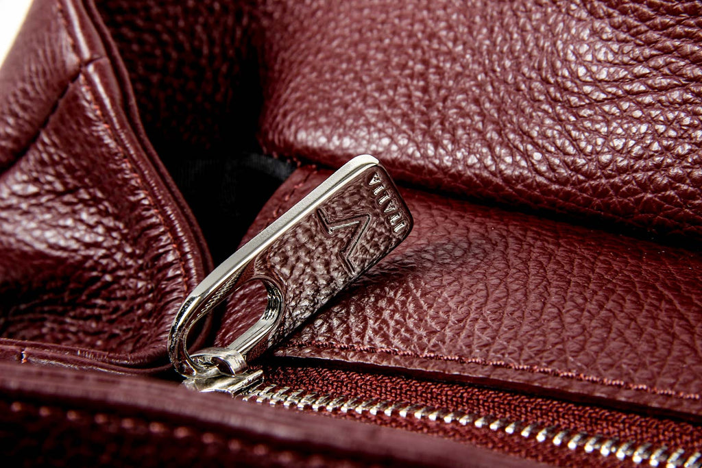 Bolso de mano para mujer V 1969 Italia V012 S BORDEAUX