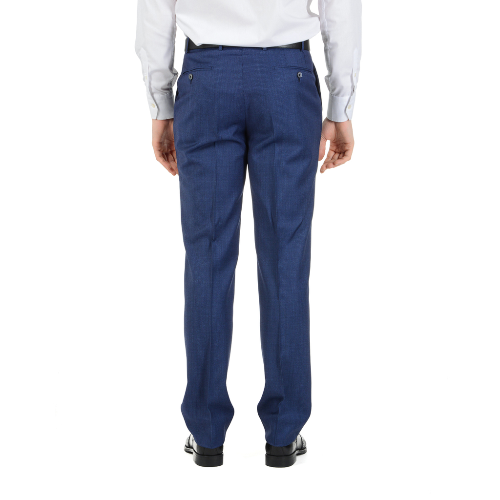 Corneliani Mens Suit Long Sleeves Blue Super 110's