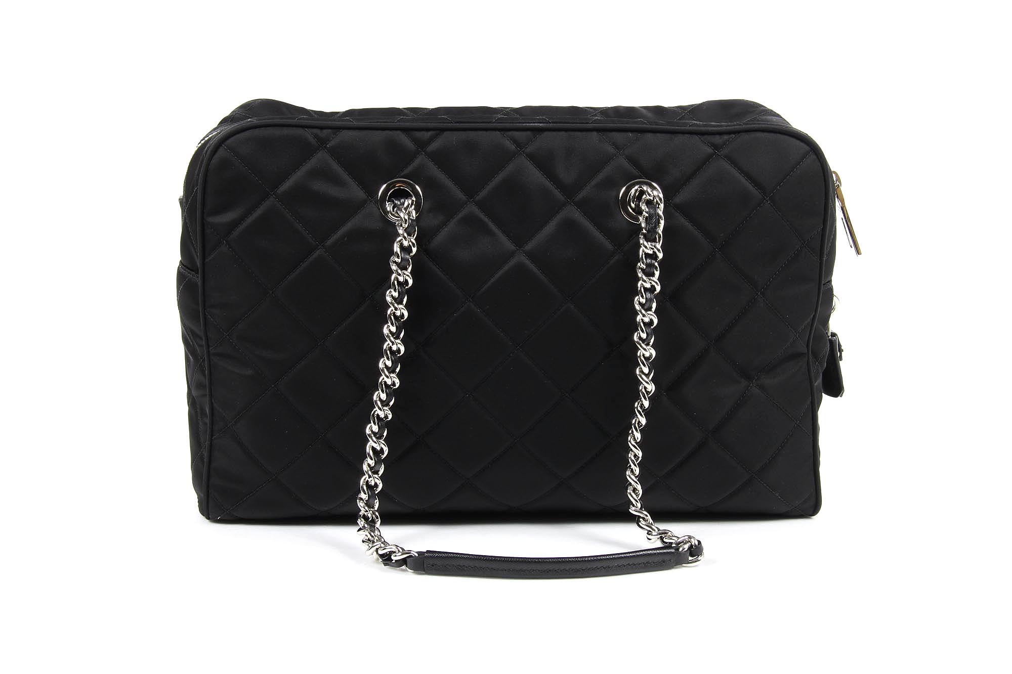 Bolso acolchado Prada BL0774 Nero Tessuto Impuntu