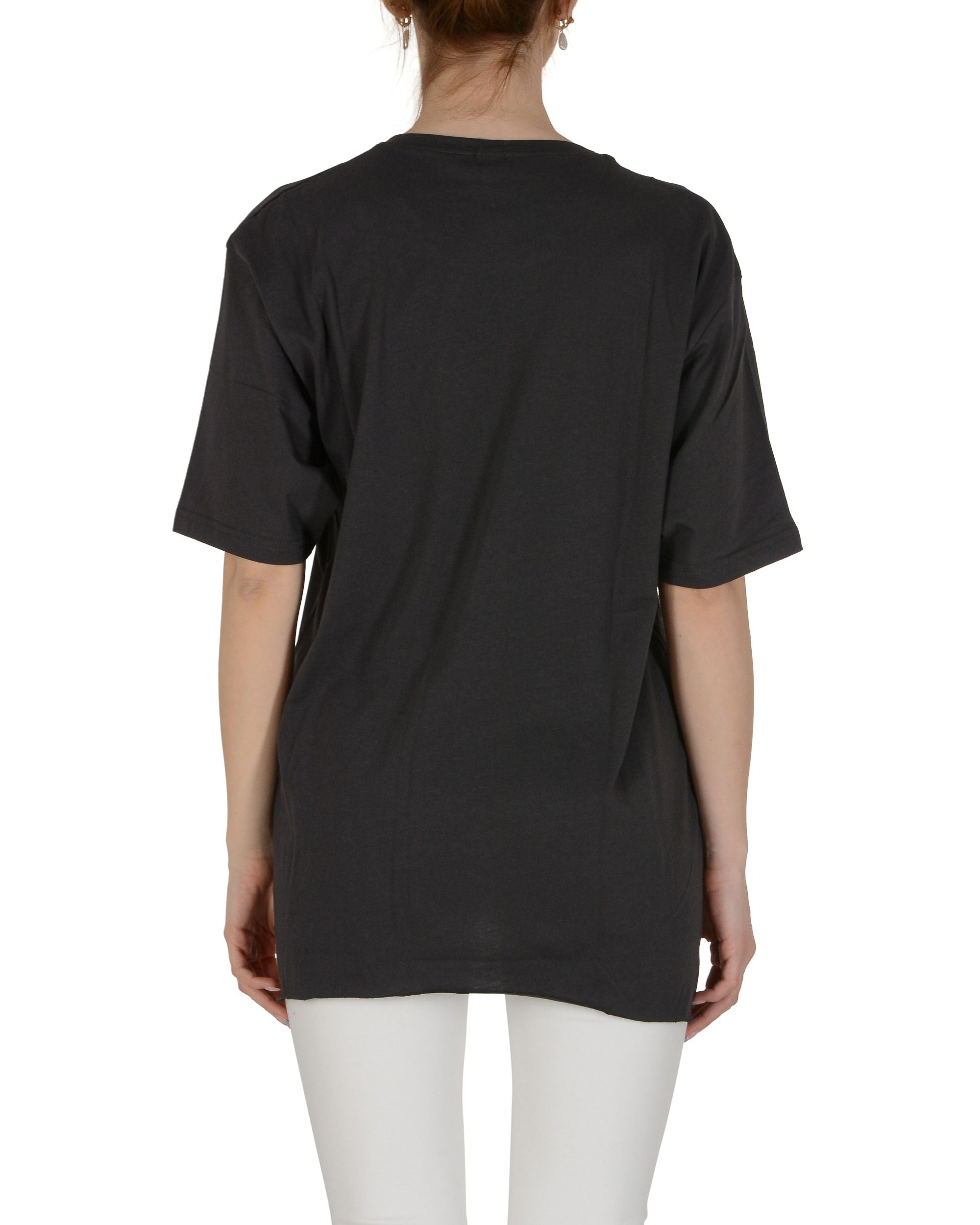 19V69 Italia Camiseta de mujer gris oscuro SMILE DARK GREY