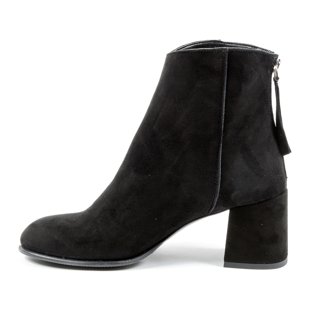 Andrew Charles Womens Heeled Ankle Boot Black LINDA