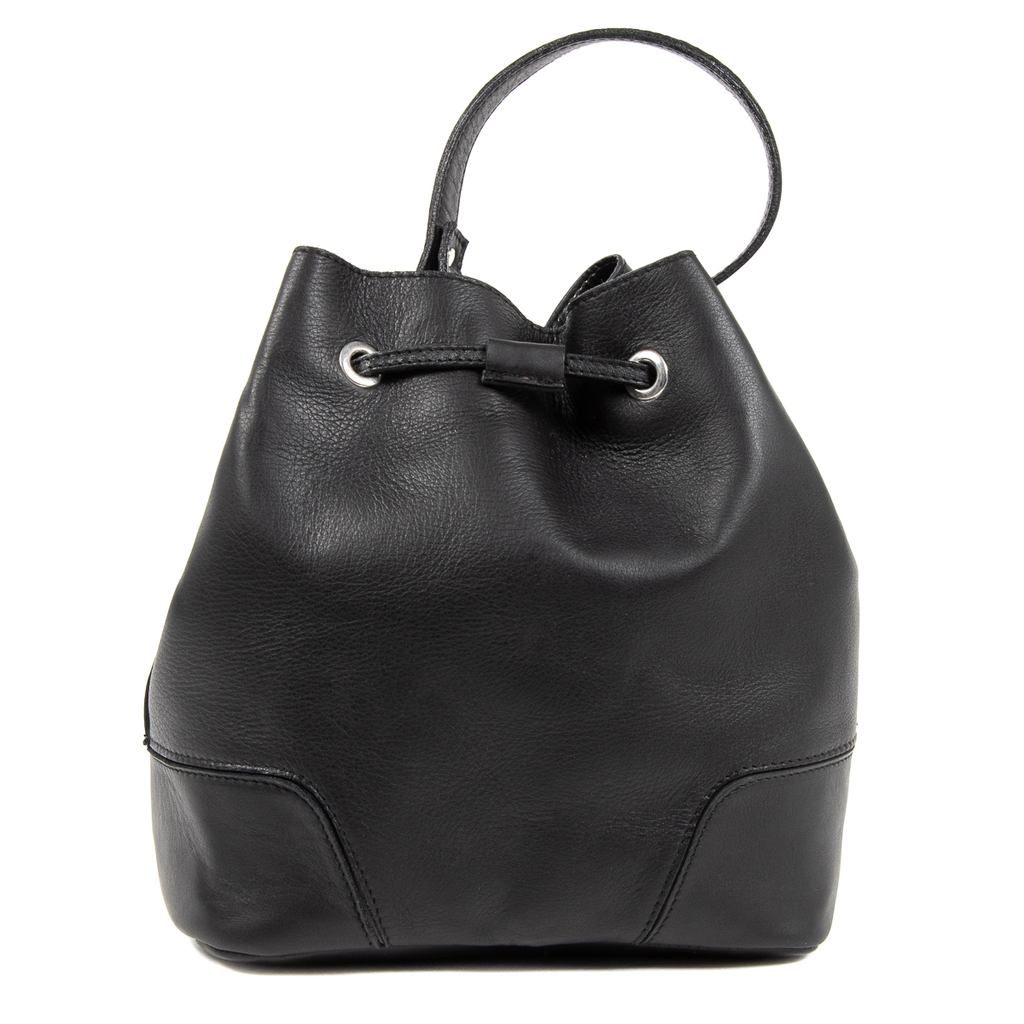 Bolso de mano para mujer V 1969 Italia negro HILTON