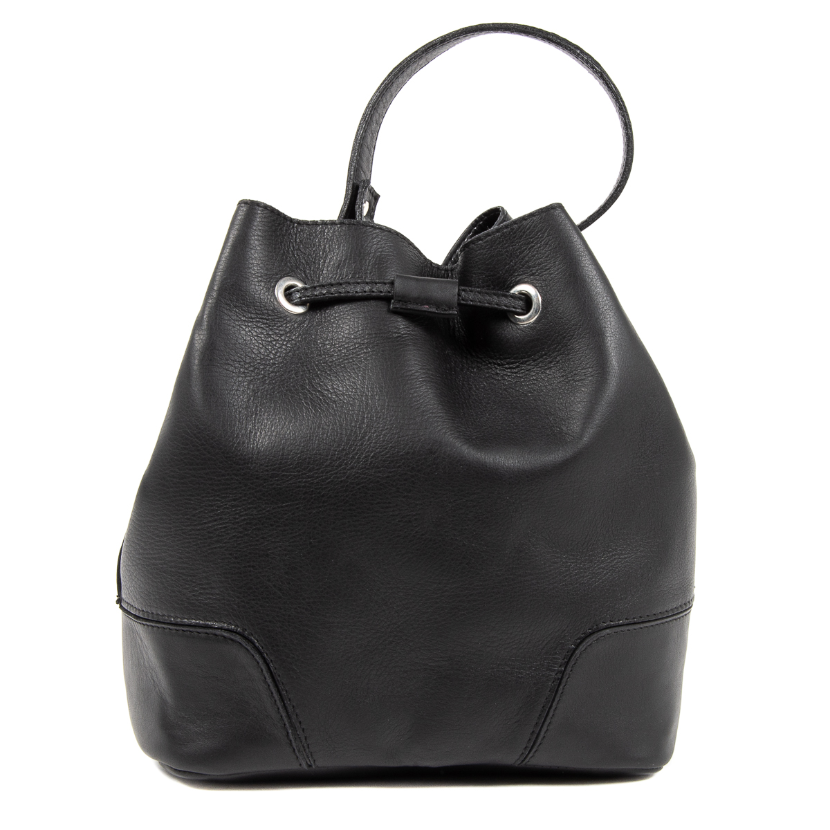 Bolso de mano para mujer V 1969 Italia negro HILTON