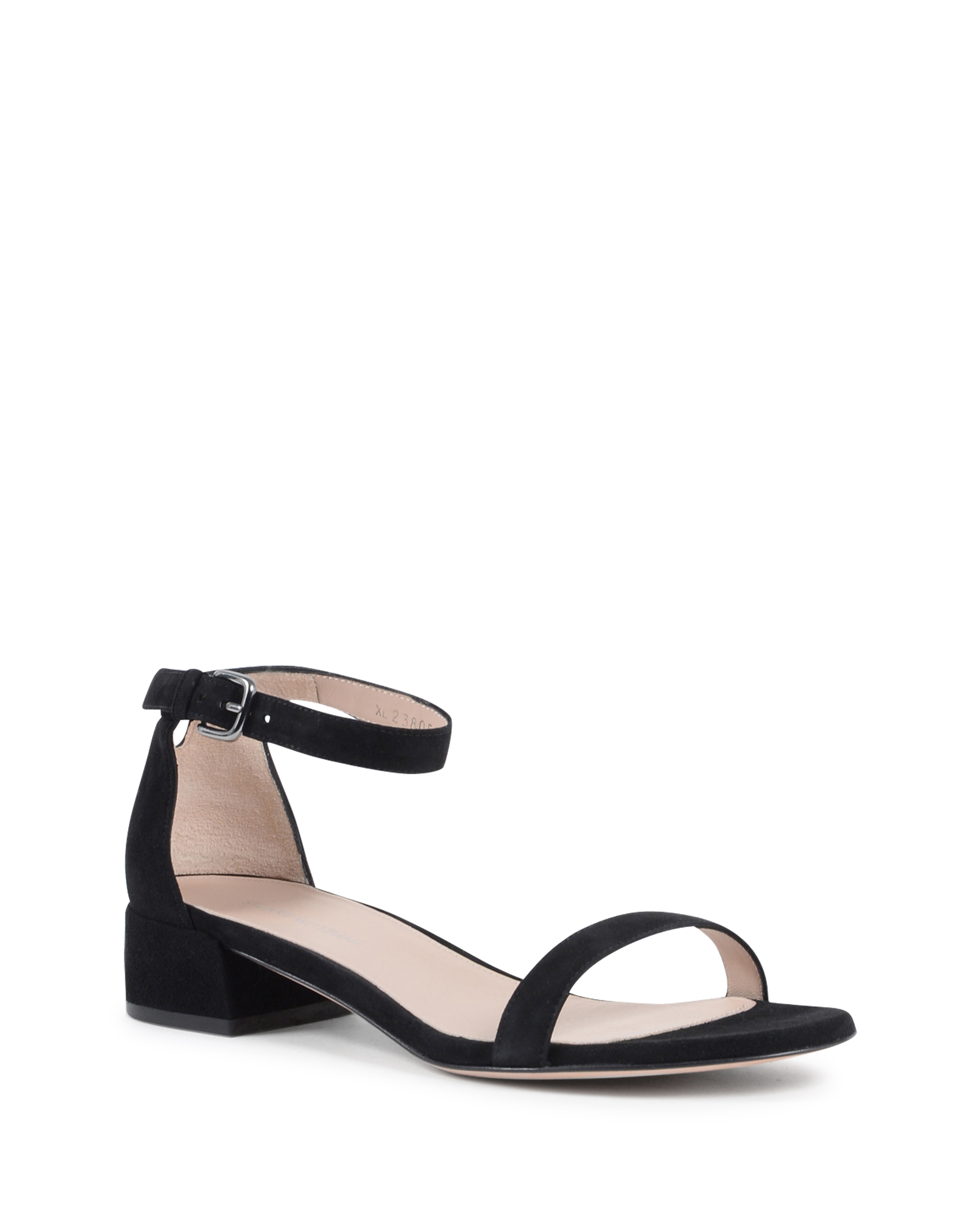 Stuart Weitzman Sandalia con tira al tobillo para mujer Negra NUDISTJUNE