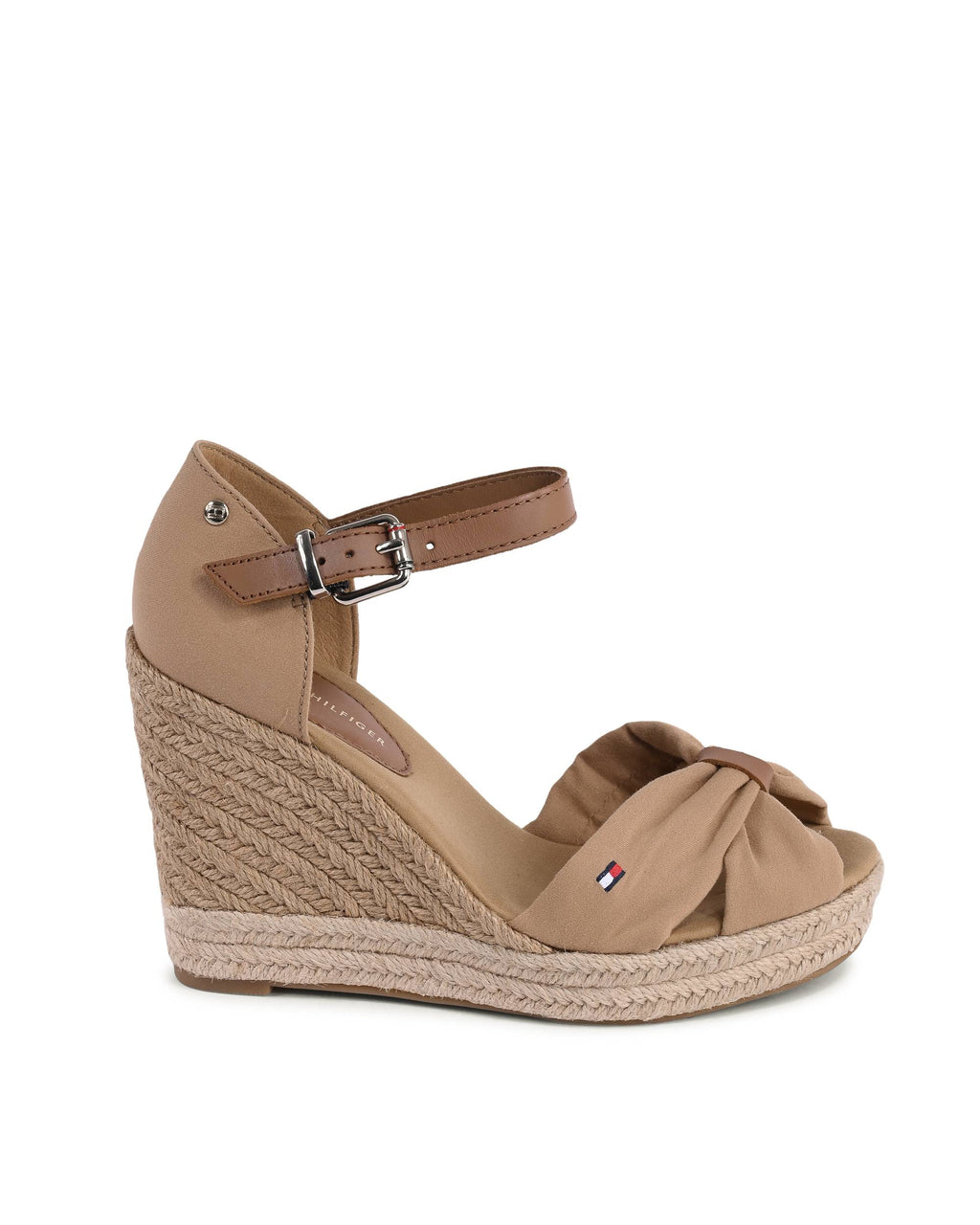 Tommy Hilfiger - Sandalias de cuña para mujer, color caqui, FW0FW04784RBL