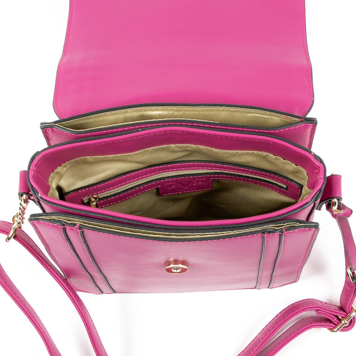 Bolso de mano para mujer V 1969 Italia Fuxia LINDA