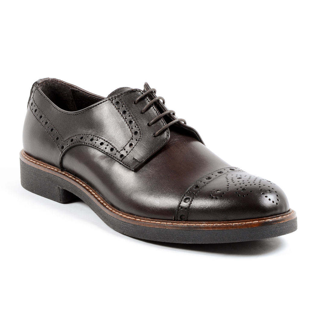 Andrew Charles Mens Brogue Shoe Brown LOU