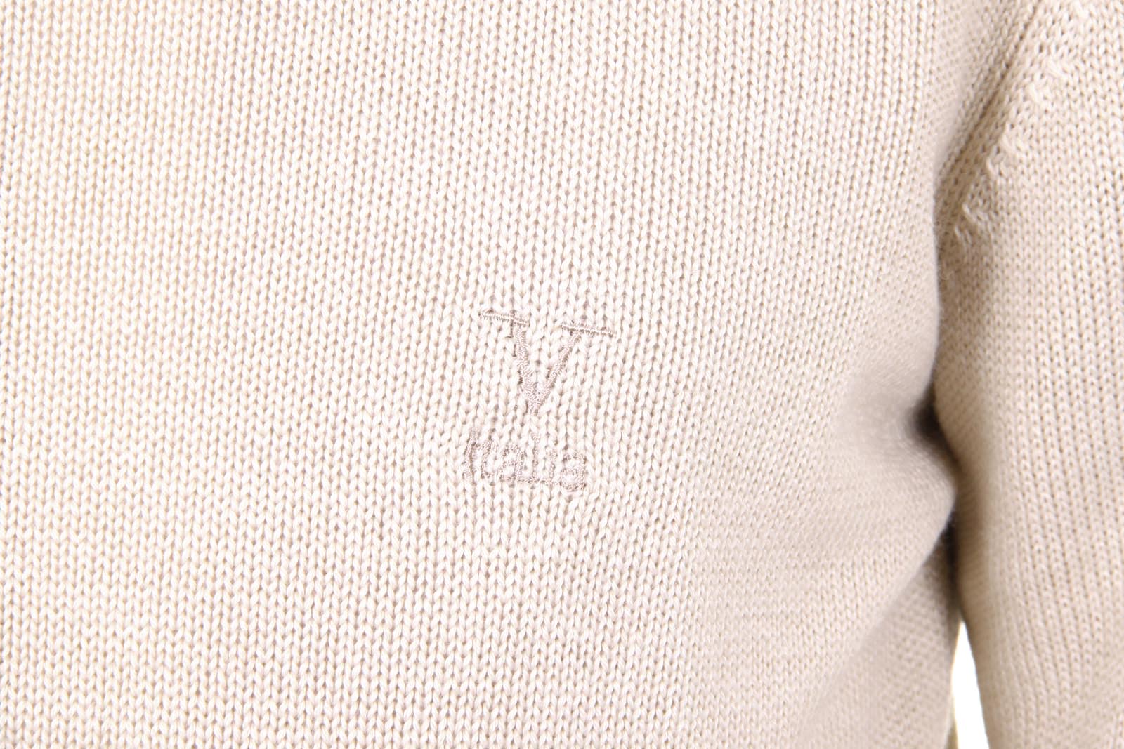 V 1969 Italia jersey cuello redondo hombre 9802 GIROCOLLO SABBIA